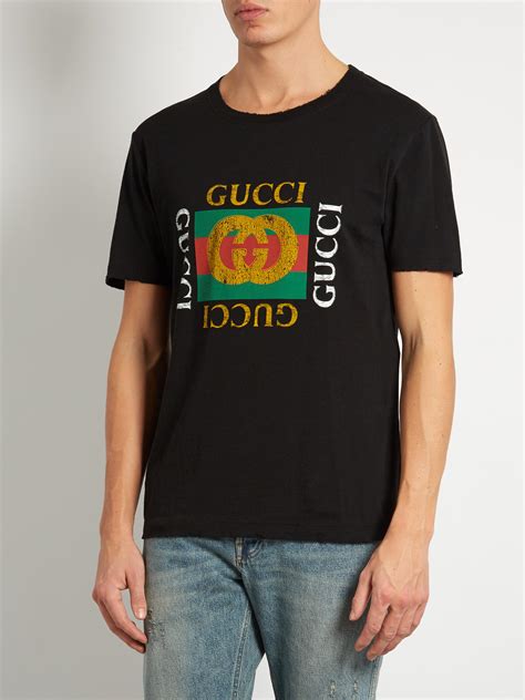 gucci black mens shirt|authentic Gucci t shirt men.